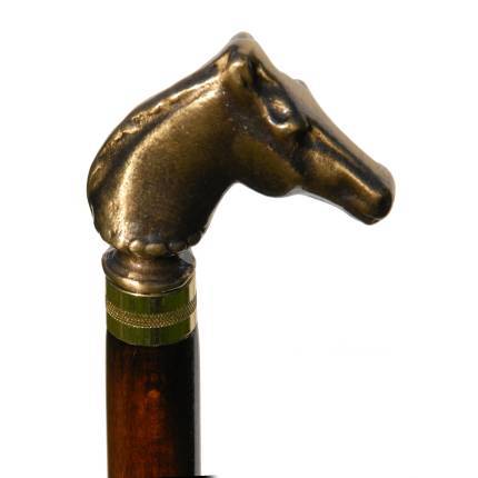 Canne de Marche à Poignée Cheval en Bronze